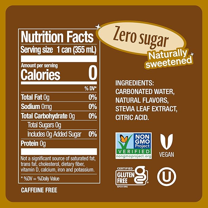 Zevia Zero Calorie Soda Creamy Root Beer 12 Fl Oz (Pack of 20)