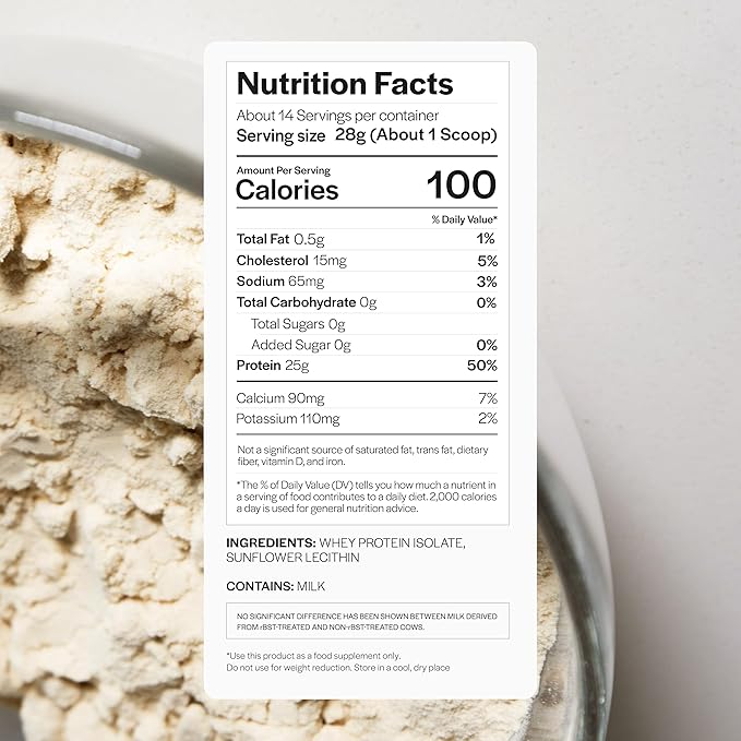 Gainful Whey Protein Isolate Powder 25g Clean Protein per Serving Unflavored Supports Lean Muscle and Recovery Virtually Lactose-Free No Artificial Ingredients Ultra Versatile 14 Servings