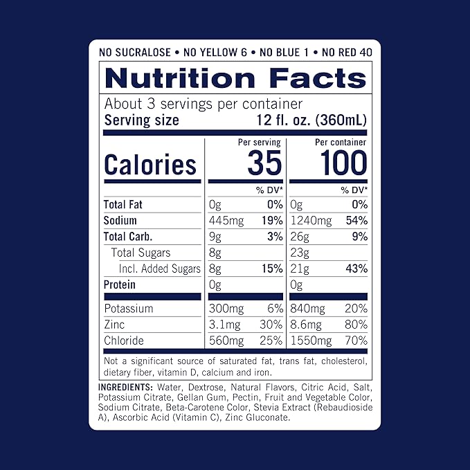 Kinderlyte Electrolyte Solution 2X Faster Hydration vs. Water Alone No Artificial Sweeteners or Flavors No Synthetic Dyes Orange for Kids and Adults 33.8 fl oz (Pack of 6)