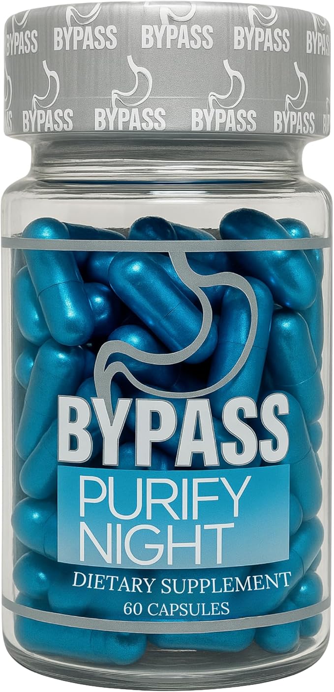 Bypass Purify Night Nighttime Dietary Supplement purify Night Capsules Evening Wellness Support Daily Wellness Capsules 60 Capsule Supplement