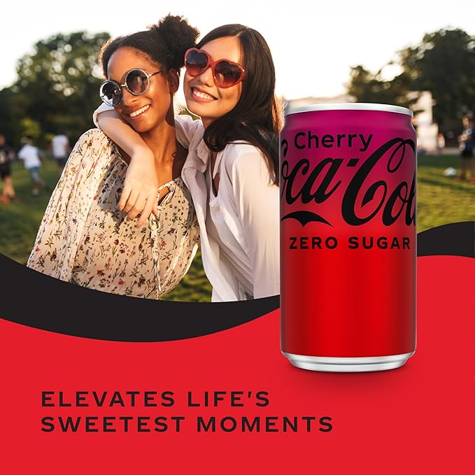 Coca-Cola Cherry Zero 7.5 Fl oz (Pack Of 6)
