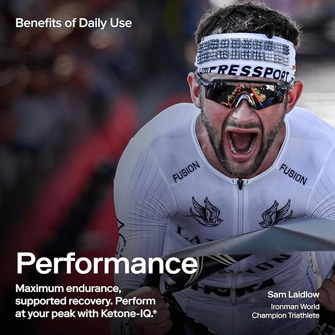 Ketone-IQ No Caffeine Exogenous Ketones Energy Shots - 24 Pack of Caffeine Free Energy Drinks with 10g Ketones - Sugar Free Salt Free and All Natural (Raspberry Lemonade)