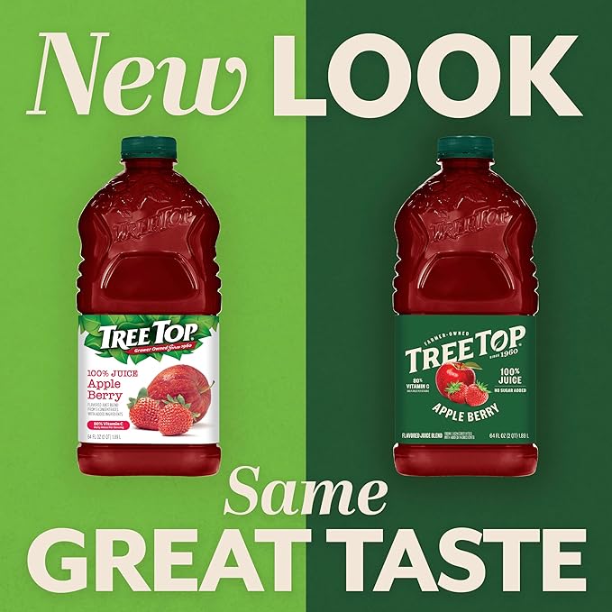 Tree Top Apple Berry Juice 64 Fl oz. (Pack of 2)