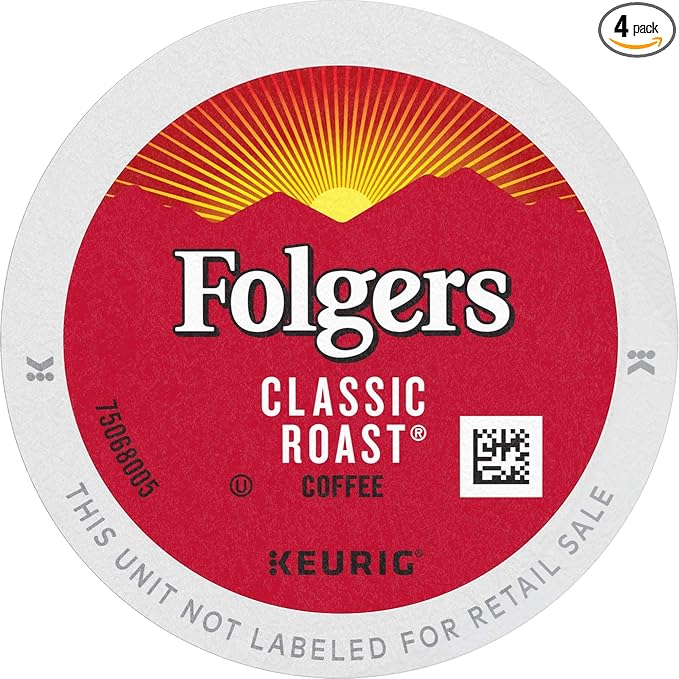 Folgers Classic Roast Medium Roast Coffee 96 Keurig K-Cup Pods