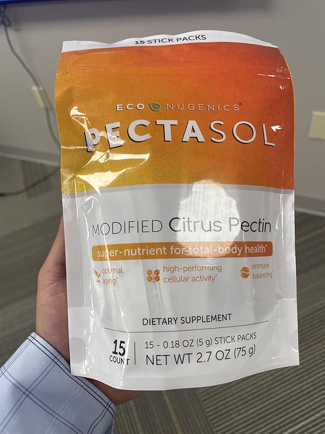 PectaSol Modified Citrus Pectin – 15 5g Stick Packs – Total-Body Health Supplement to Support Heart Immune System Inflammation Response &amp Healthy Aging + Maintain Healthy Galectin-3 Levels