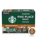 Starbucks K-Cup Coffee Pods Medium Roast Hot or Iced Coffee Pike Place Roast 10 Keurig Pods
