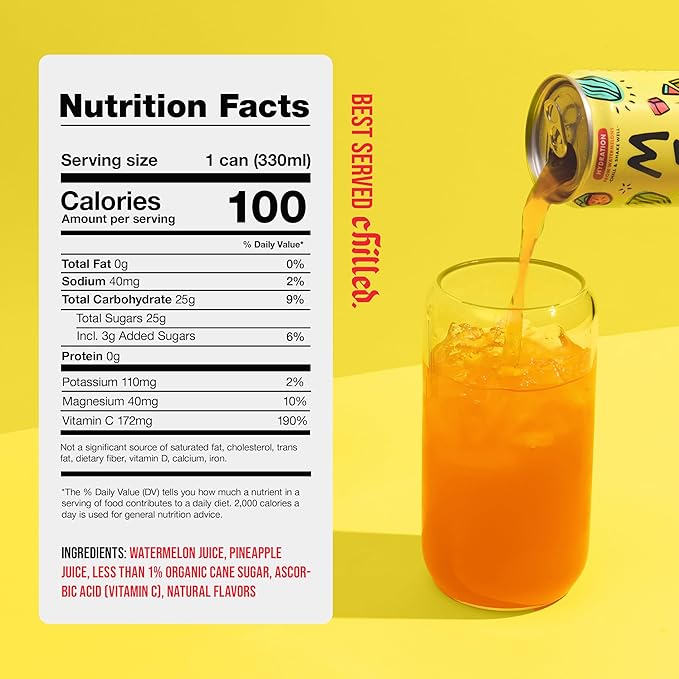Mela Watermelon Water - Watermelon Juice 100 Percent Natural Fruit Juice with Vitamin C Electrolytes Antioxidants - Coconut Water Alternative Gluten-Free (Pineapple 11.15 fl oz 12-pack)