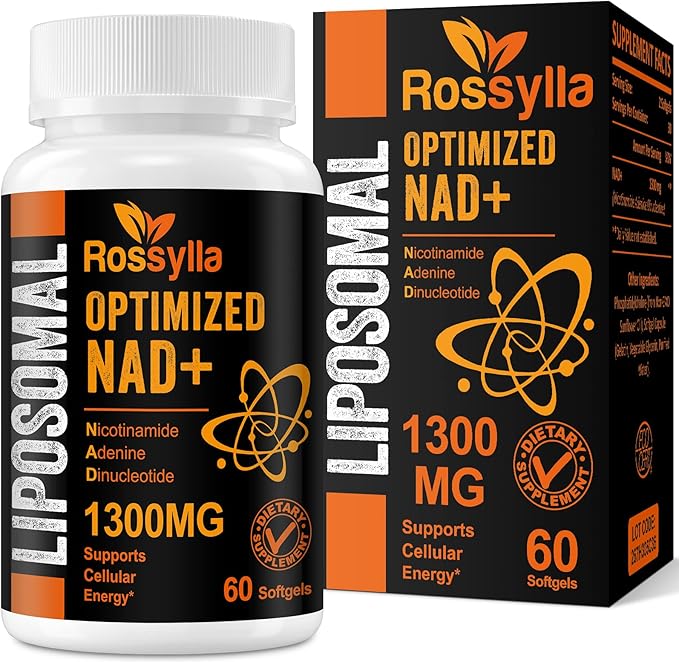 1300 MG Liposomal NAD+ Supplement | Highest Absorption | Purest NAD Supplemet to Boost NAD+ Effetively | Boosting NAD+ Supplement for Aging Defese Cellular Energy Longevity | 120 Count