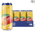 Blue Monkey Sparkling Mango Juice - Real Fruit Juice No Sugar Added All Natural Lightly Carbonated Halal Certified - Refreshing Tropical Sparkling Water Alternative - 11.2oz (330ml) 12 Pack