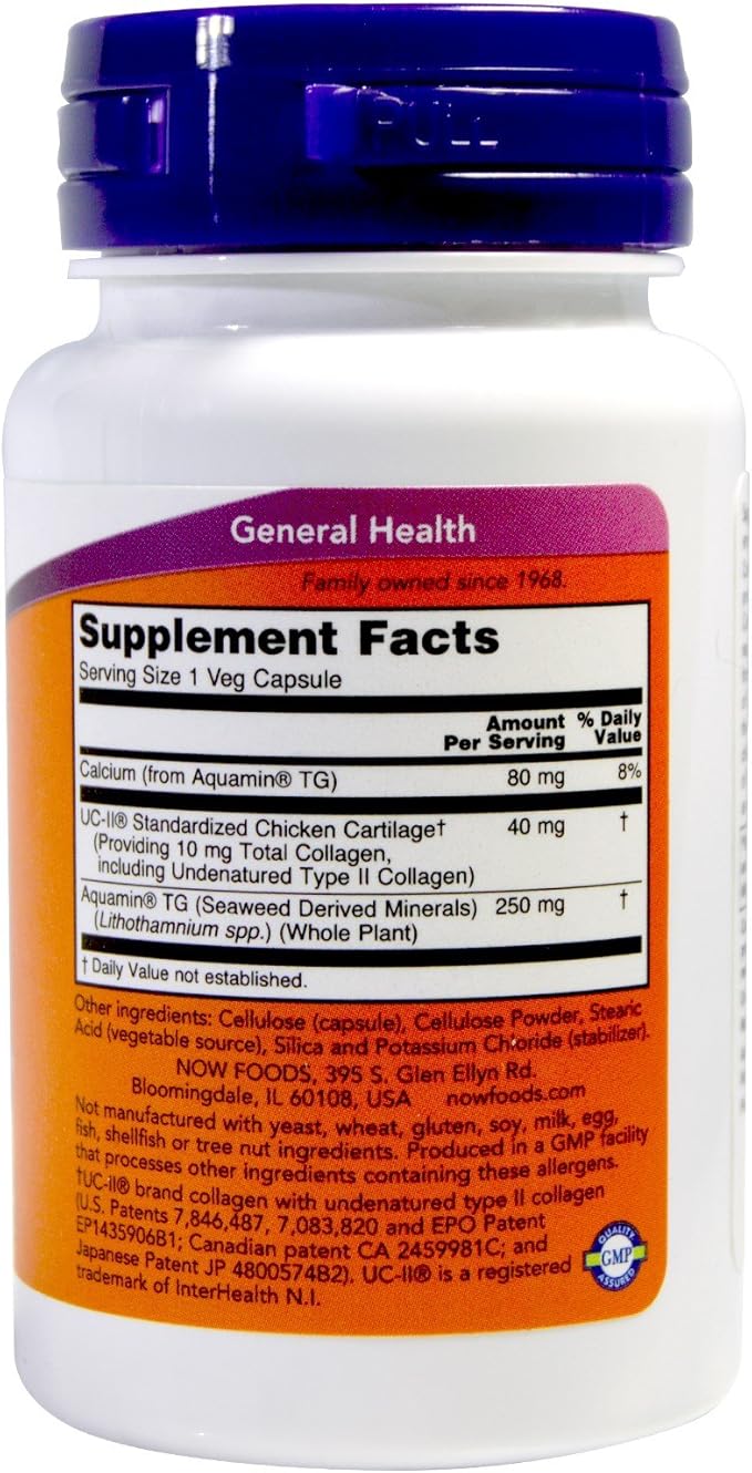 UC II Joint Health Undenatured Type II Collagen 60 VegiCaps (Pack of 2)