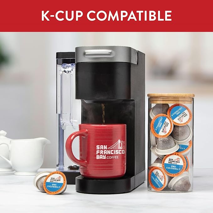 San Francisco Bay Compostable Coffee Pods - 100% Colombian (120 Ct) K Cup Compatible including Keurig 2.0 Medium Roast