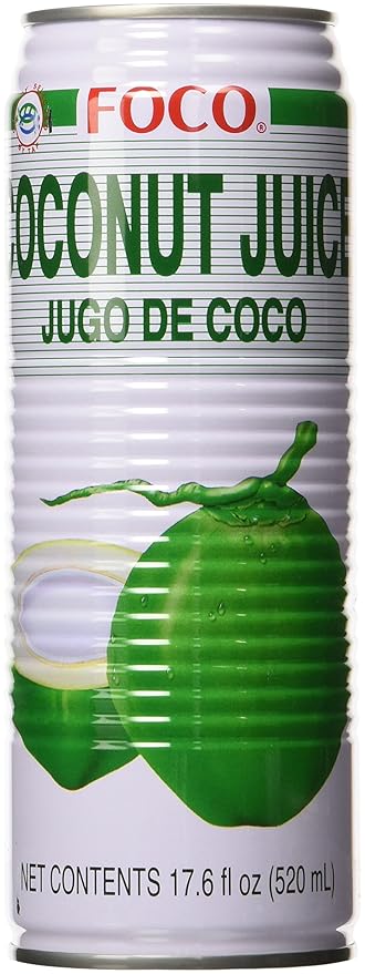 Foco Coconut Juice 17.6 Fl Oz Pack of 12