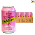 Schweppes Raspberry Ginger Ale - Refreshing Crisp Delicious - 12 12oz Cans