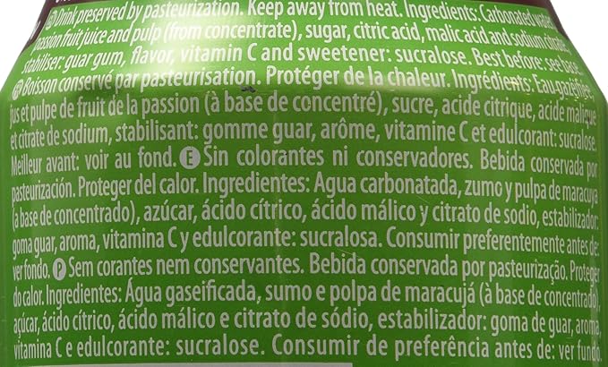 Sumol Passion Fruit Soda Portugal 11.15 Oz. Cans 6 Pack
