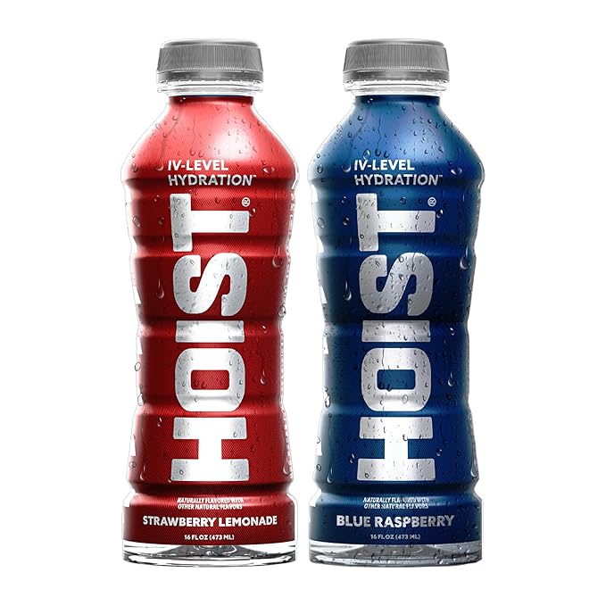 HOIST Premium Military Hydration Electrolyte Drink – Strawberry Lemonade &amp Blue Raspberry Twin-Pack (2×12-Pack) – IV-Level Electrolytes for Rapid Hydration &amp Performance