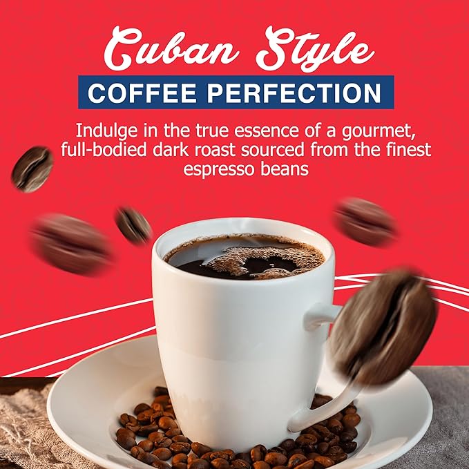 Café Aroma Espresso Single-Serve Pods Coffee K-Cups Compatible With Keµrig Authentic Cuban Style Coffee Espresso Coffee K-Cups 1-Pack (60 Count)