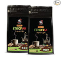 black coffee bags - ETHIOPIAN GROUND ORGANIC COFFEE fair trade 100% pure arabica medium roast high acidity - coffee plant 2 Bags (24 Oz)