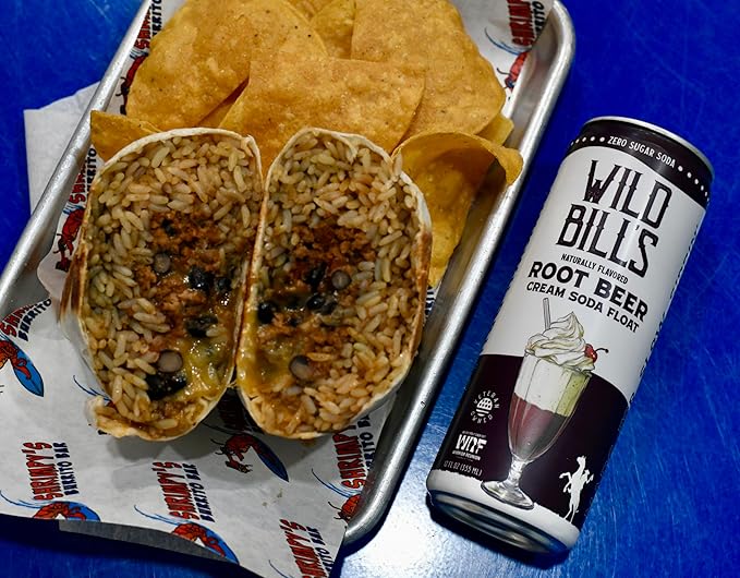 Root Beer - Wild Bill's Zero Sugar Cream Soda Zero Artificial Colors Flavors or Preservatives Naturally Sweetened (Individual 12oz Cans 12-Pack)