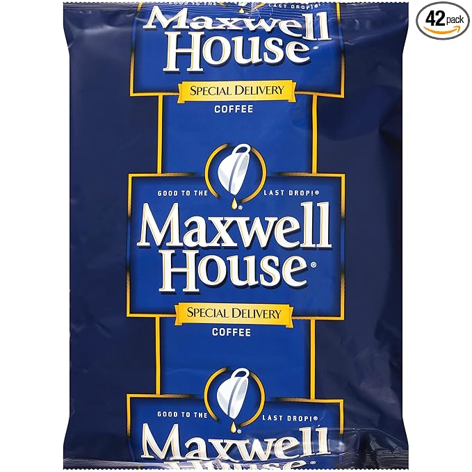 Maxwell House Special Delivery Ground Coffee Single Serve (1.4 oz Bags Pack of 42)