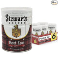 Stewarts - Red Eye Ground Coffee - Dark Roast - Vacuum Sealed Bags - Bold &amp Rich Dark Roast Ground Coffee - Ideal for Morning Energy &amp All-Day Enjoyment - Freshly Packed Flavor (23oz Pack of