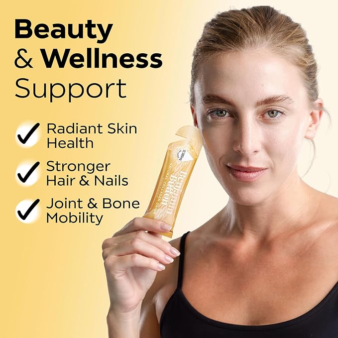 12000mg Marine Collagen Liquid Shots| High Strength Hydrolyzed Marine Collagen Peptides w/Hyaluronic Acid &amp Vitamin C for Skin Hair &amp Joints | Mango 14 Daily Servings 30ml