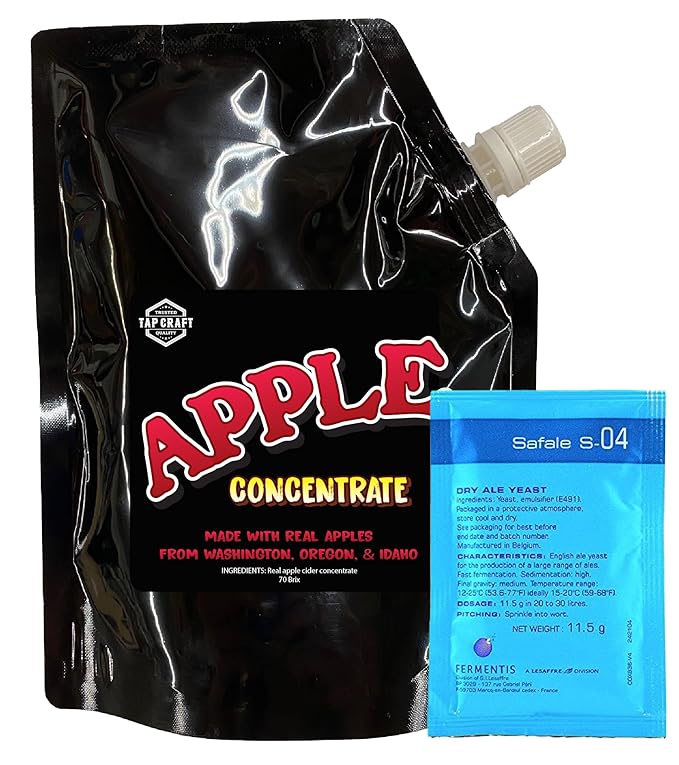 HomeBrewStuff - One Gallon Hard Spiced Apple Cider Recipe Refill Kit - 100% Apple Juice Concentrate - At Home Cider Making Kit - Comes With all The Ingredients You Need To Make Your Refill Cider