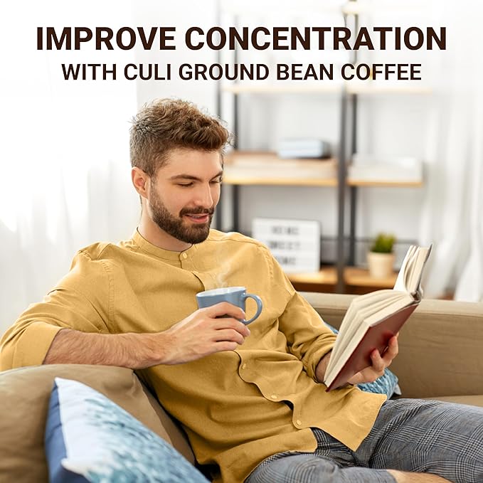 doanhdang - 17.6 Oz Premium Culi Ground Bean Coffee 100% Culi Peaberry Medium Roast Rich Flavor for Espresso Shot and Brew Origin from Vietnam Ground Med Roast Beans