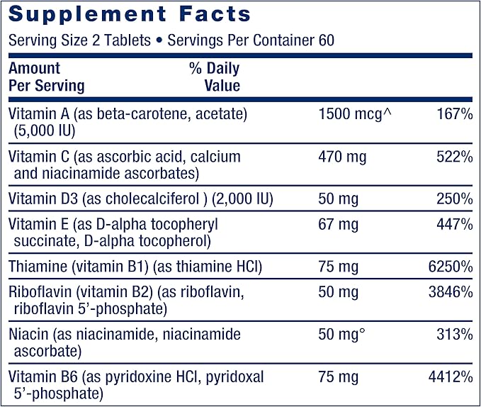 Life Extension Hair Skin &amp Nails Collagen Plus Formula with Multi-Vitamin &amp Mineral Supplement - 120 Count &amp 120 Tablets