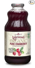 Lakewood 100% Juice Pure Cranberry -- 32 fl oz - 2 pc