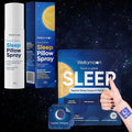 Wellamoon Nighttime Relaxation Duo – Lavender Pillow Spray &amp Botanical Wellness Patches with Melatonin – Evening Self-Care Routine for Adults