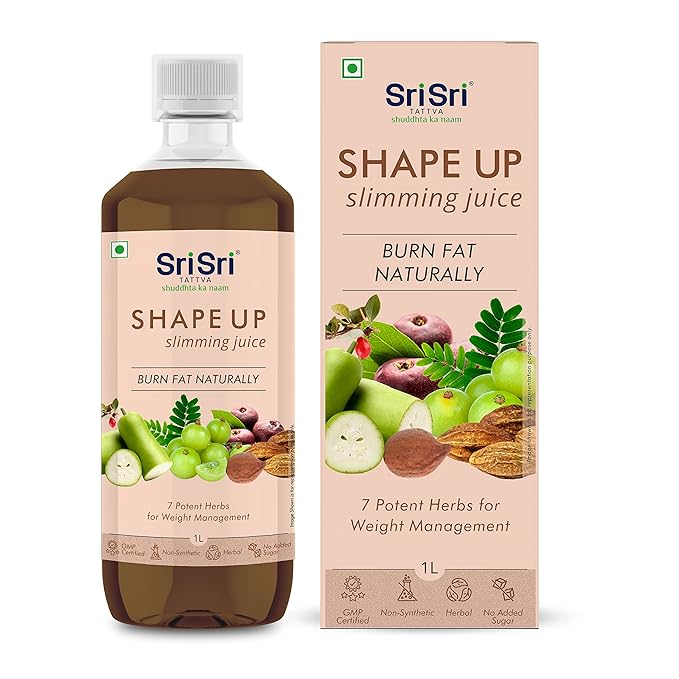 Sri Sri TATTVA shuddhta ka naam Shape Up Juice - Slimming Juice 1L 33.81 Fl Oz (Pack of 1)