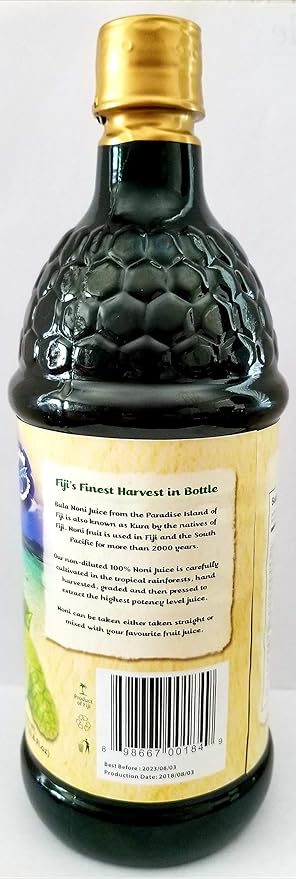 Bula NONI®Juice 100% Pure Certified Organic 2PK Case. (Two 1 Liter Bottles per case) Today's Deal. Nature's Super Food Juice.