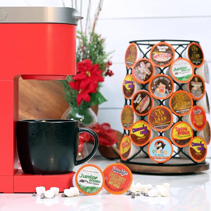 Two Rivers Coffee Cozy Collection Holiday Hot Cocoa Pods Compatible with Keurig K Cup Brewers Assorted Flavors 40 Count (Pack of 1)
