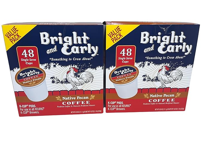 Texas Native Pecan Coffee for Keurig single serve Cup Brewers 96 count for Kuerig Brewers or single serve pods. our most popular Texas Pecan