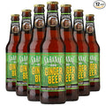 Saranac World Famous Hand-Crafted Ginger Beer Soda Soft Drink 12 fl oz (12 Glass Bottles)