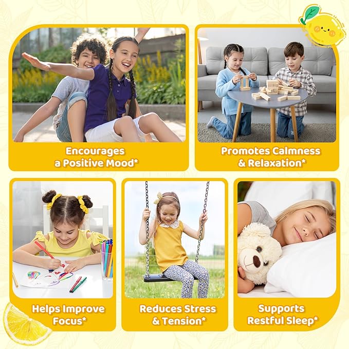 2 Pack Liposomal GABA L-Theanine Drops for Kids - Liquid GABA Supplement with Magnesium Chamomile Lemon Balm &amp Vitamin B6 - Support Relaxation Focus &amp Stress Relief for Kids &amp Adults -