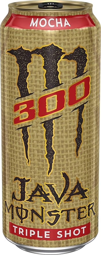 Monster Energy Java 300 Triple Shot Robust Coffee + Cream 15 Fl Oz | Pack of 12