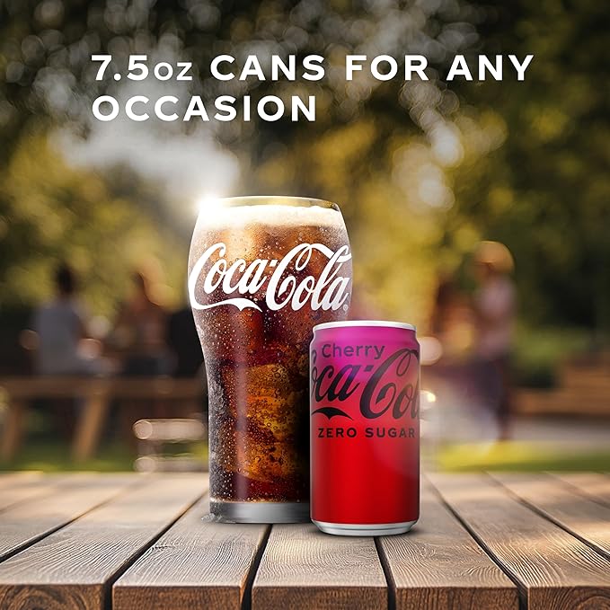 Coca-Cola Cherry Zero 7.5 Fl oz (Pack Of 6)