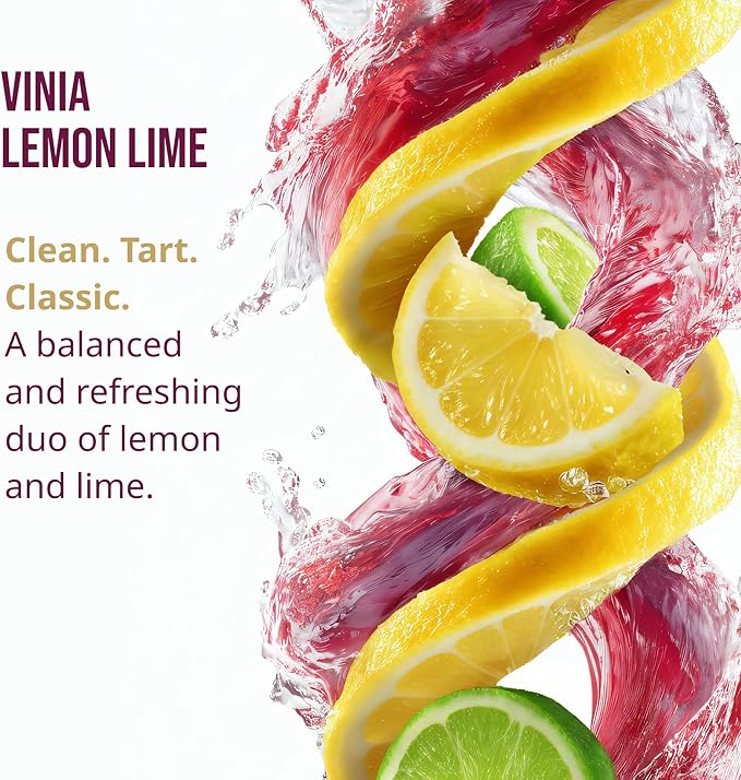 VINIA Resveratrol Electrolyte Hydration Powder Mix | Boost Blood Flow &amp Circulation | Sea Salt Coconut Water Potassium Magnesium Informed Sport Certified (30 Sticks Lemon Lime)