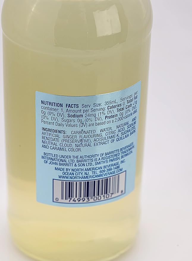 Barritt's Regular &amp Diet 12oz Bottles (Diet)