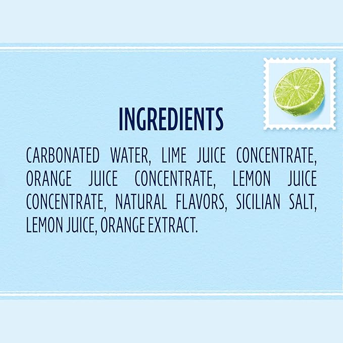 Sanpellegrino CIAO Lime Sparkling Water Low-Calorie Italian Sparkling Water with Real Fruit Juices 0g Added Sugar 24-Pack