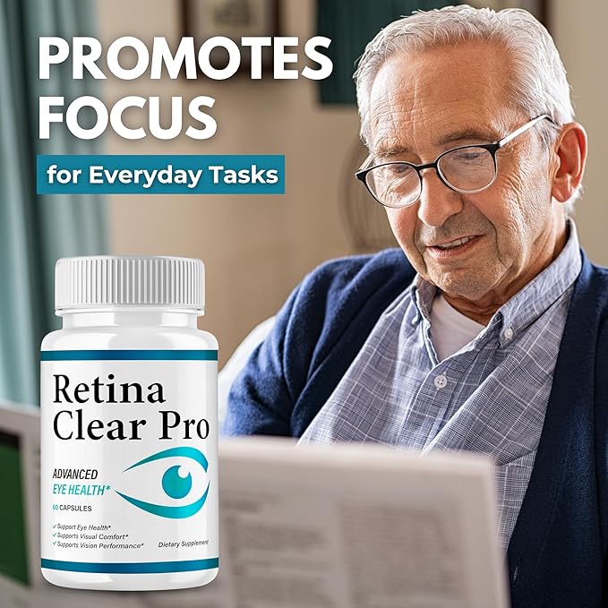 Original Retina Clear Pro Advanced Pills Capsule Premium Formula Natural Ingredients for Overall Eye Care Health &amp Balanced Healthy Vision | RetinaClear Pro | 60 Capsules Each Bottle (Pack of 3)