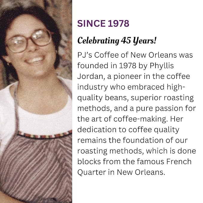PJ's Viennese Blend - Whole Bean Flavored Coffee - Full Bodied Chocolate Flavor Perfect Balance Between Medium and Dark Bodied Buttery Pecan Notes 16 oz (Pack of 1)