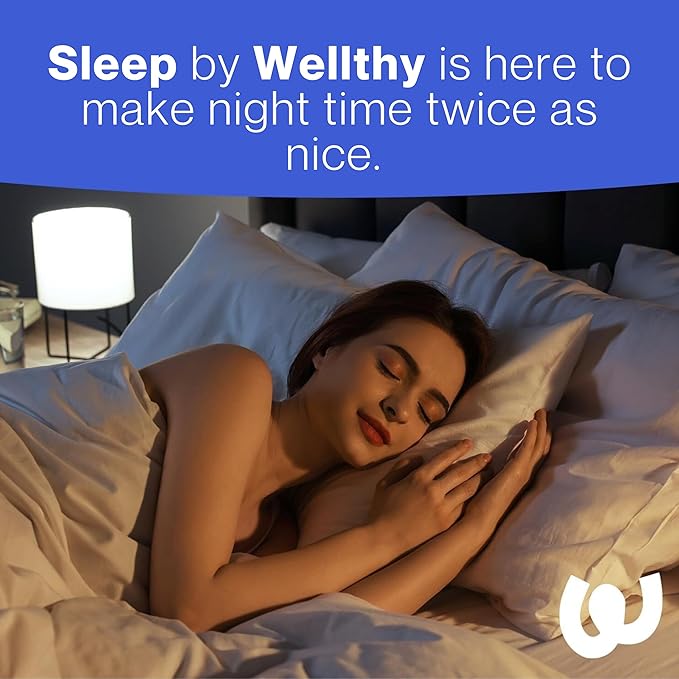 Wellthy Night Time Thermogenic - Vitamin B6 Ashwagandha &amp Melatonin - Nighttime Thermogenic for Women - Belly Thermogenic - Natural Weight Loss Supplements for Women 60ct