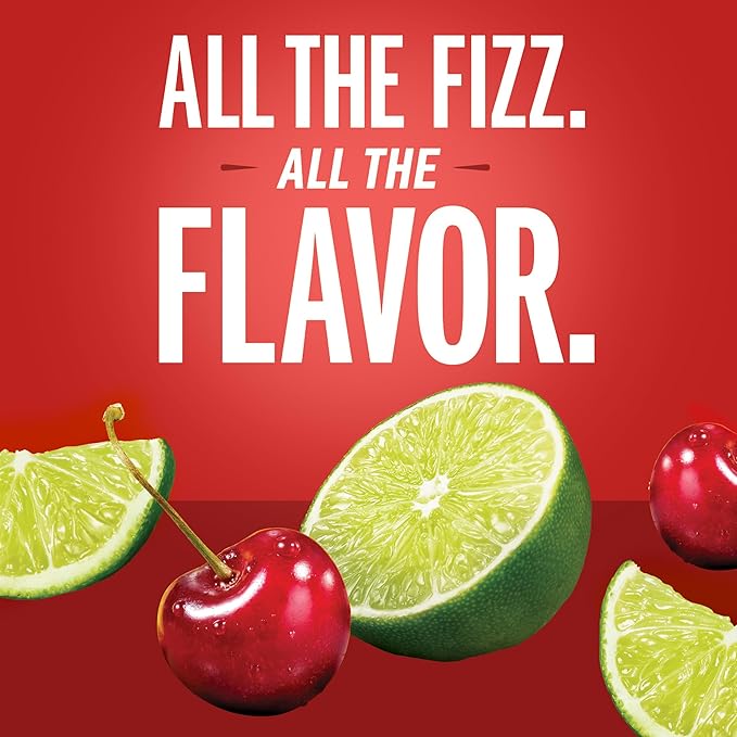 Izze Cherry Lime Straight Beverages8.4 FL Oz(Pack of 48)