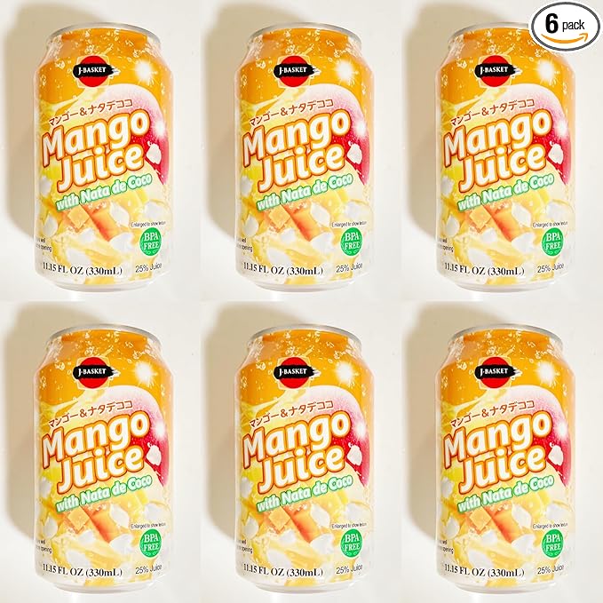J-Basket Mango Juice 11.15 Oz (6 Cans)