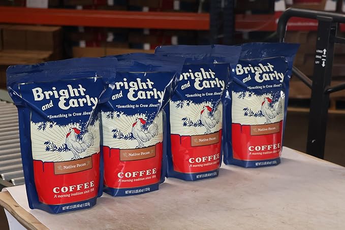 Ground Texas Native Pecan Coffee Medium Roast (2.5 lb.) Bright and Early coffee