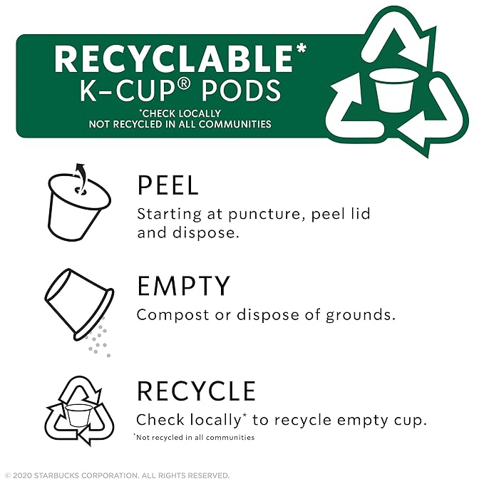 Starbucks Coffee K-Cup Pods Maple Pecan 22 CT