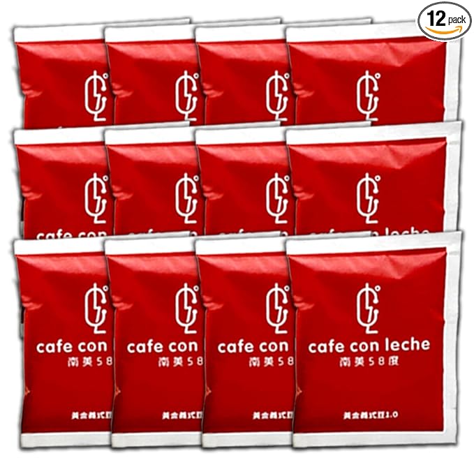 Set of 12 Café Con Leche Drip Coffee – Medium Roast Latin | Creamy
