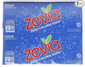 Zevia Zero Calorie Soda Cola Non-GMO 10 Count 120 Fl Oz (Pack of 2)